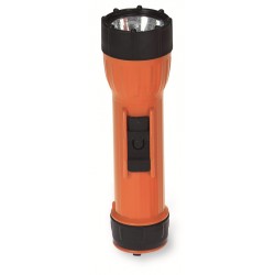 Flashlight Bright star 2217, safety approved, orange 2x D-cell waterproof PR2