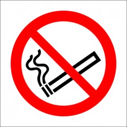 NO SMOKING  (15x15cm) Phot.Vin. IMO sign 208500 / PSS002