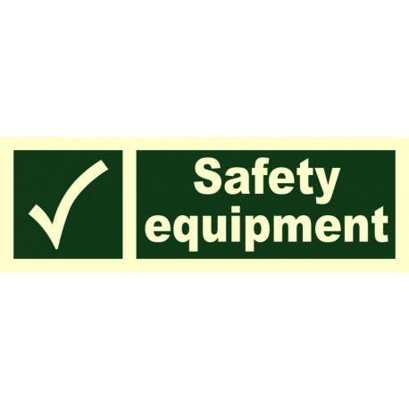 SAFETY EQUIPMENT  (10x30cm) Phot.Vin. IMO sign 104184
